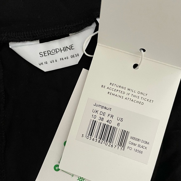 Seraphine Black Maternity & Nursing Jumpsuit 6 - Picture 2 of 12